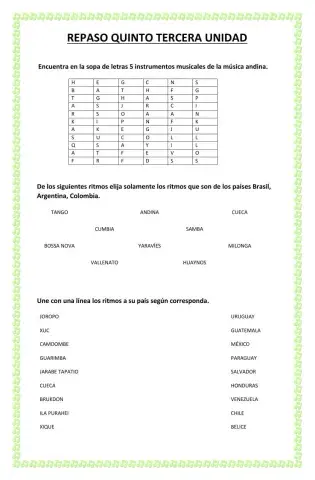 Repaso quinto bloque III