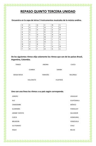 Repaso quinto bloque III