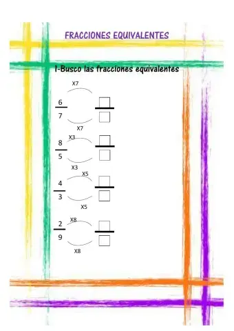 Fracciones equivalentes
