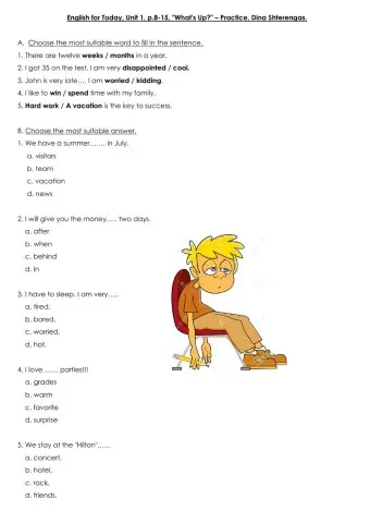 English for Today p.8-15 Dina Shterengas