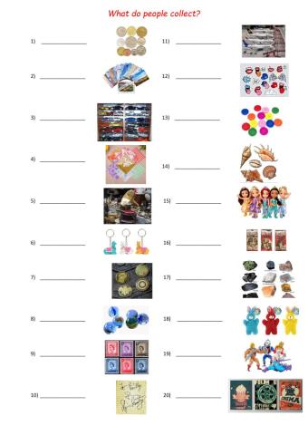 What do people collect?