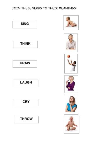 Join the verbs to their meanings