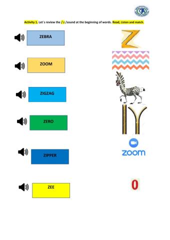 Z sound and listen activity