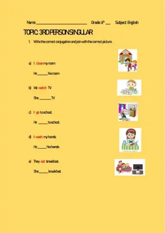 Simple present tense