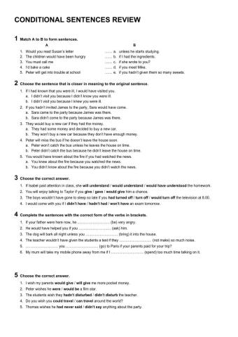 Conditional sentences