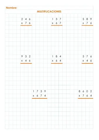 Multiplicaciones