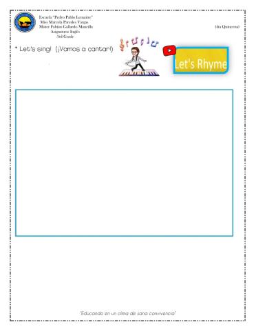 3rd Grade - Rhyming words