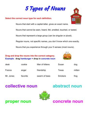 5 Types of Nouns (schoolhouse)