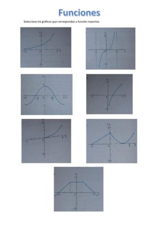Funciones inyectivas