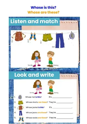 Whose is this ? Whose are these?