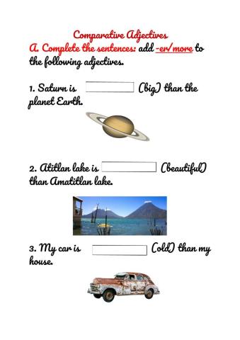 Comparative Adjectives