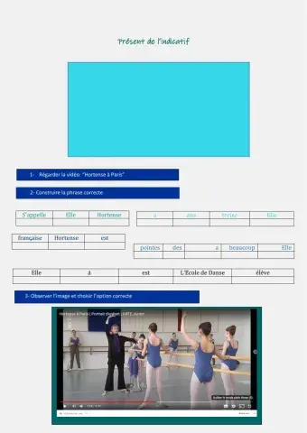 Present de l'indicatif etre et avoir