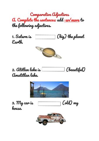 Comparative Adjectives