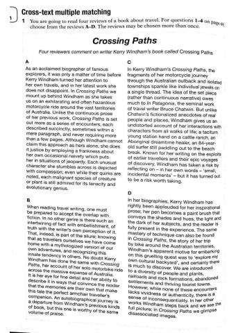 Cross-text Multiple Matching 1