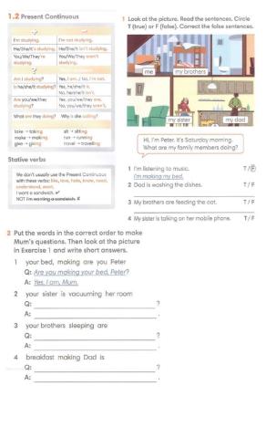 Present continuous practice