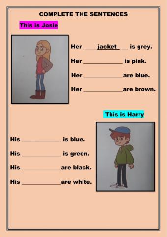 Complete the sentences