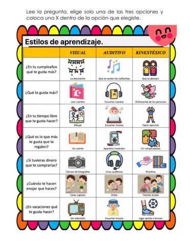 Estilos de aprendizaje