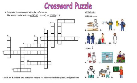 Crossword Puzzle - Professions