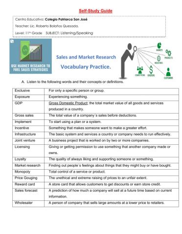 sales and market research