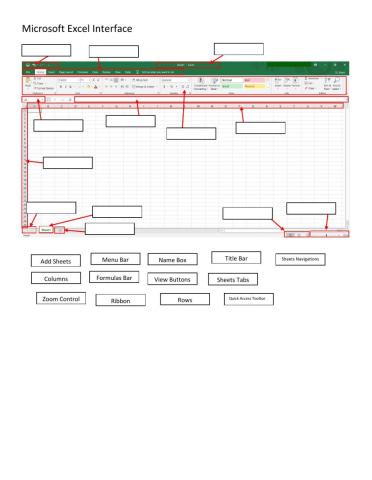 Microsoft Excel Interface