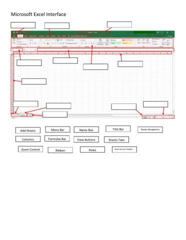 Microsoft Excel Interface