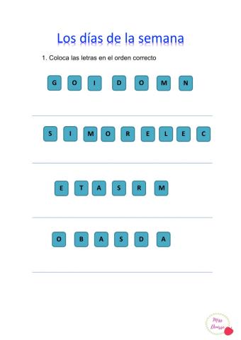Días de la semana
