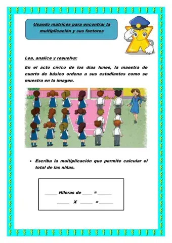 Uso de matrices para encontrar la multiplicación en problemas
