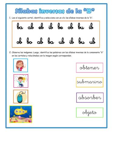 Sílabas inversas B