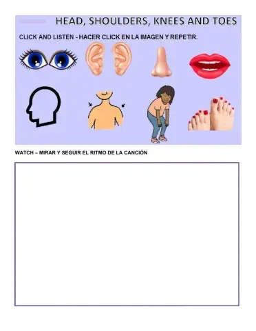 Listen and repeat the parts of the body