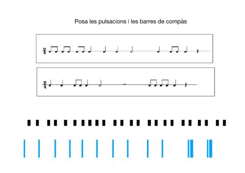 Posar pulsacions i barres de compàs
