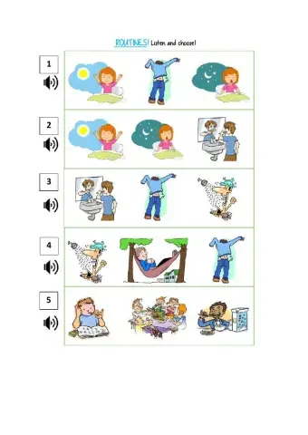 Routines- Listen and choose