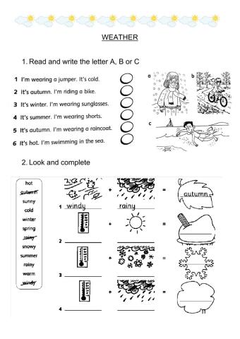 Weather - Vocabulary revision