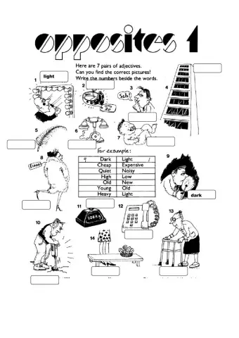 Adjectives Oppositesite