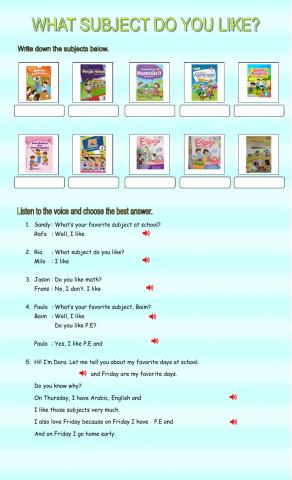 what's your favorite subject