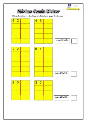 Máximo Común Divisor