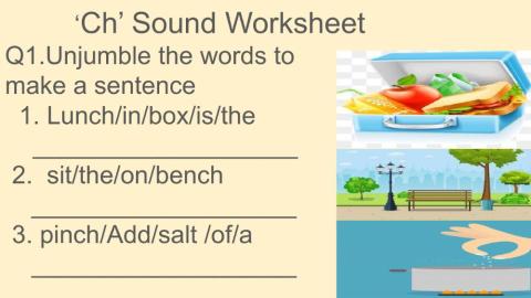 Ch sound worksheet