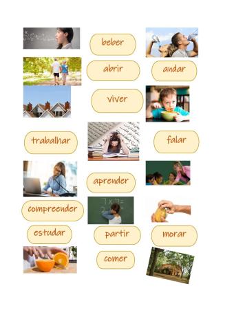 Verbos regulares vocabulario