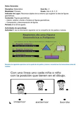Regiones de los cuerpos geométricos
