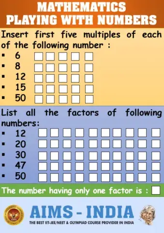 Factors and multiples