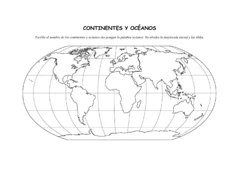 Continentes y océanos