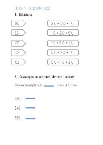 Fitxa 4. Descomposició
