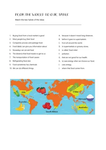 From the World to Our Table