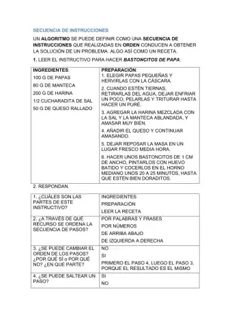 Algoritmo de seccuencia