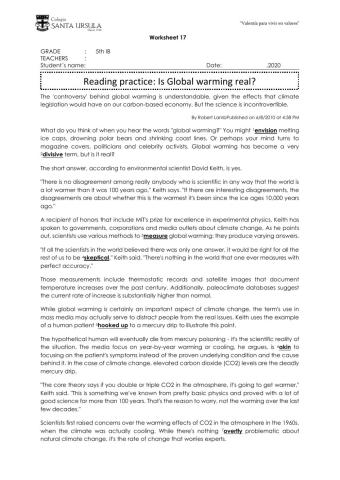 Is global warming real?