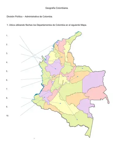 División Político Administrativa De Colombia