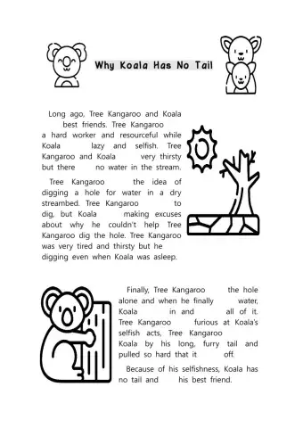 Why Koala Has No Tail