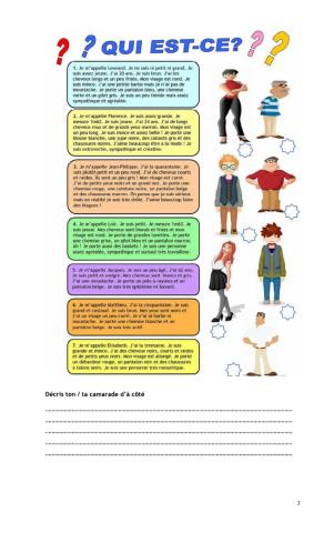 Description physique et psychologique