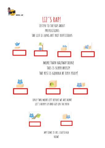 Prepositions of place