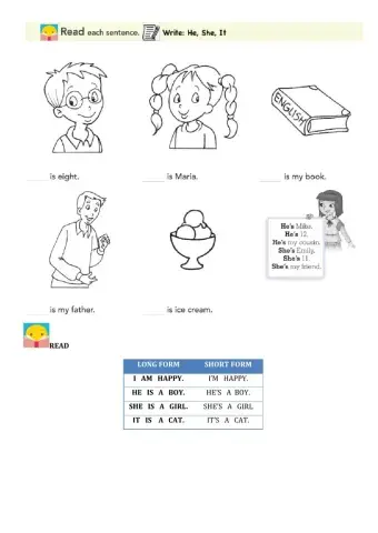 Verb to be third person singular