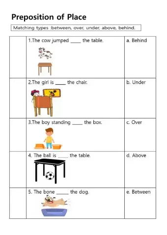 Place preposition